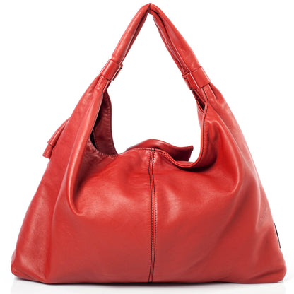 Valentino Garavani Nappa Premier Bow Hobo Rosso 4 of 10