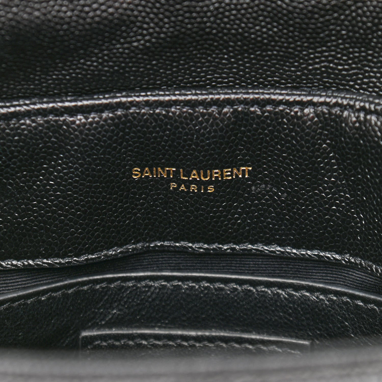 Saint Laurent Grain de Poudre Calfskin Y Quilted Monogram Small Loulou Chain Satchel Black 7 of 10