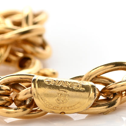 Chanel CC Medallion Long Chain Necklace Gold 3 of 6