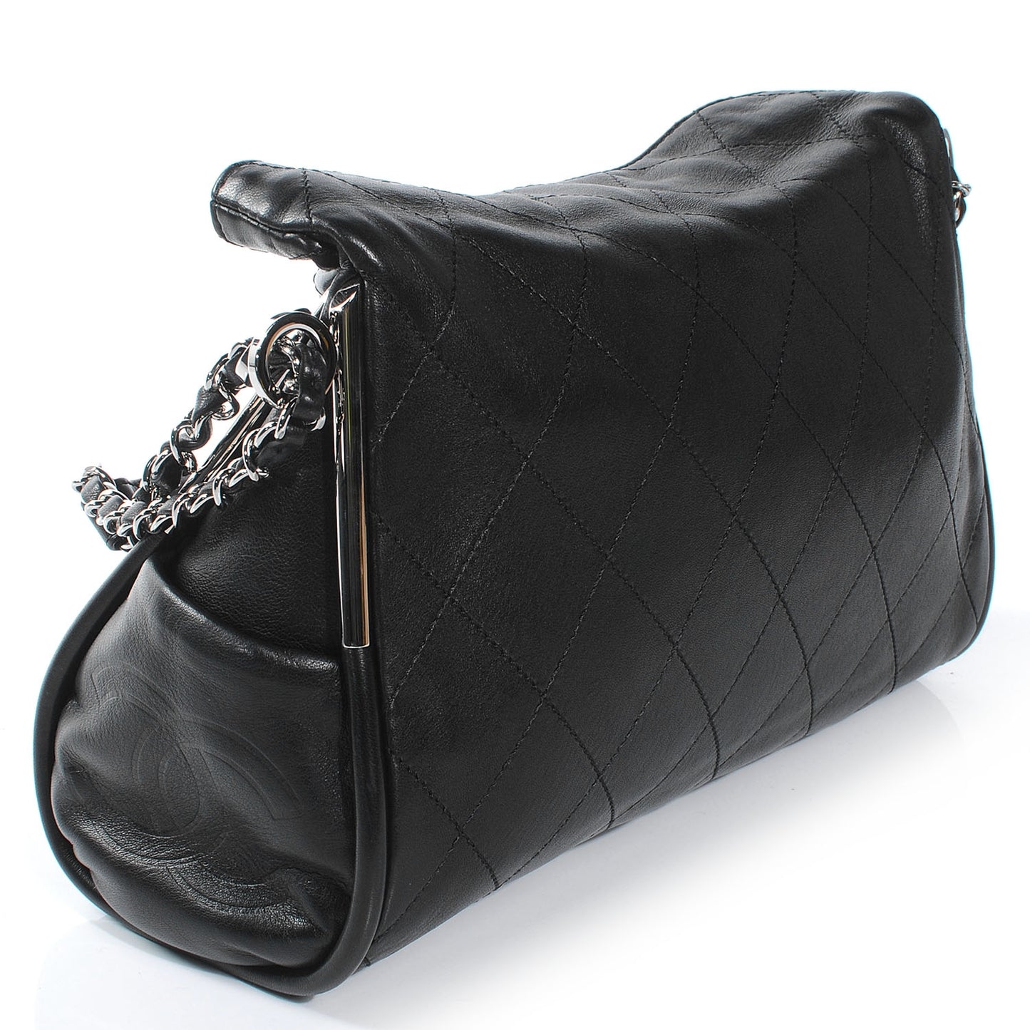 Lambskin Medium Ultimate Soft Tote Black