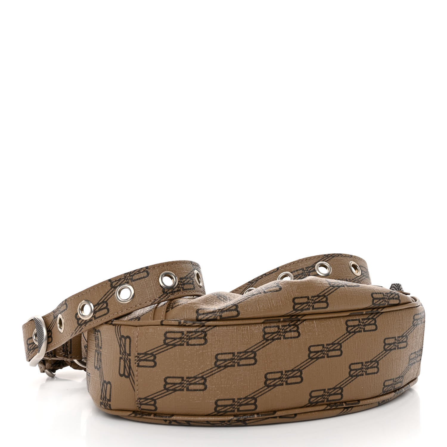 Balenciaga Coated Canvas BB Monogram Le Cagole Shoulder Bag XS Beige Brown 4 of 9