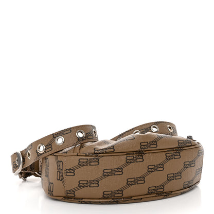 Balenciaga Coated Canvas BB Monogram Le Cagole Shoulder Bag XS Beige Brown 4 of 9