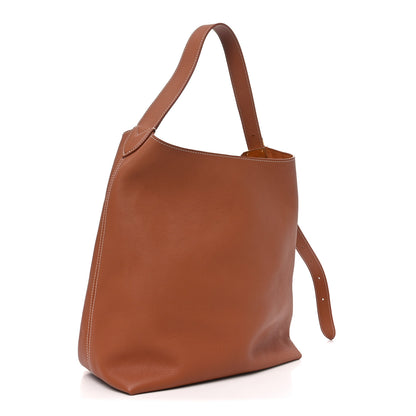 Louis Vuitton Grained Calfskin Low Key Hobo MM Cognac 4 of 9