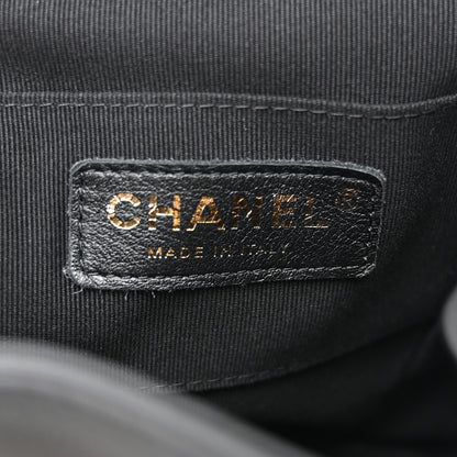 Chanel Lambskin Quilted Small Duma Drawstring Backpack Black 6 of 12