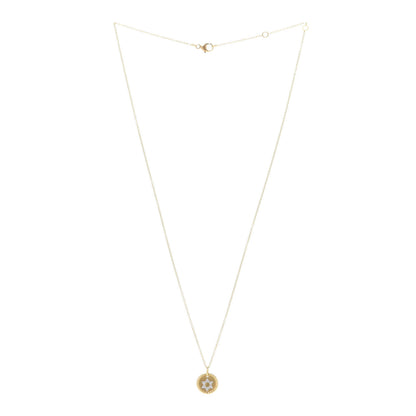 David Yurman 18K Yellow Gold Diamond Cable Collectibles Star of David Charm Pendant Necklace 3 of 8