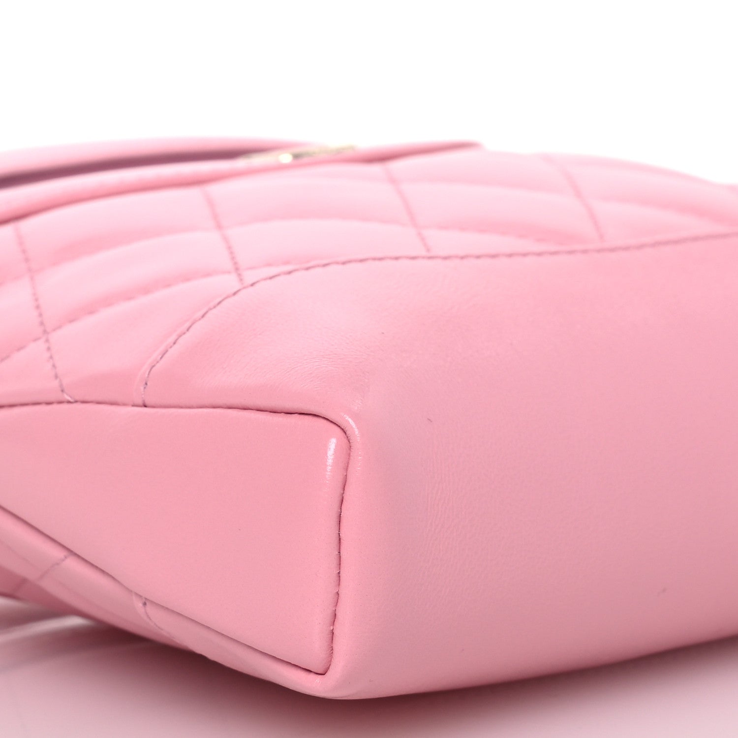 Chanel Shiny Lambskin Quilted Nano 31 Shopping Bag Pink 9 of 11