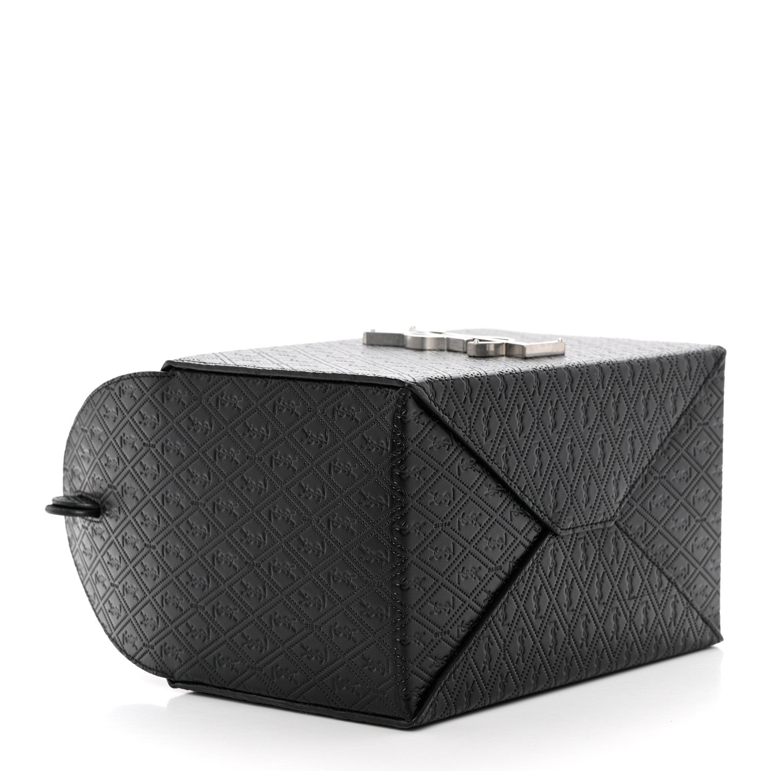 Saint Laurent Calfskin Monogram Take Away Box Black 4 of 7