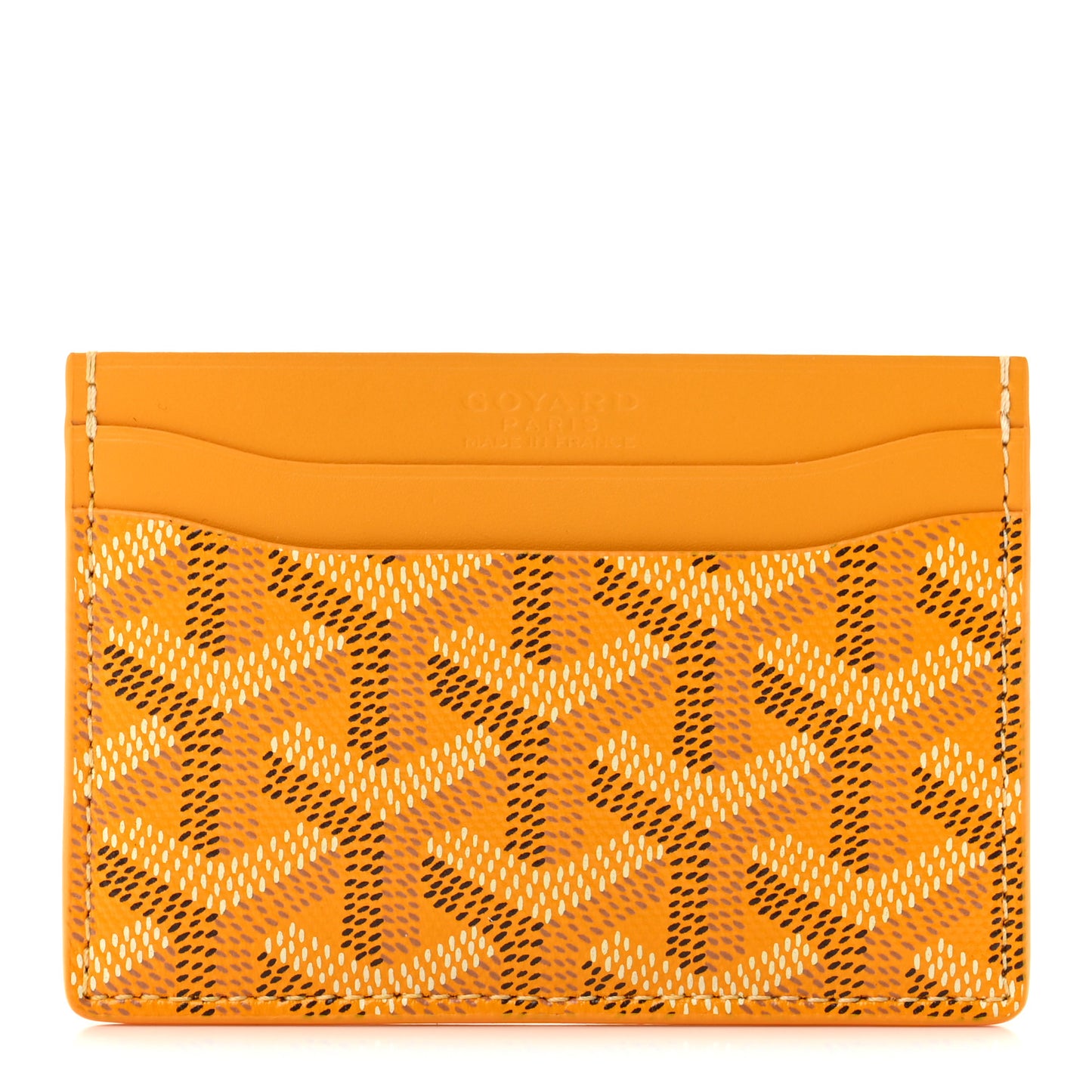 Goyardine Saint Sulpice Card Holder Yellow
