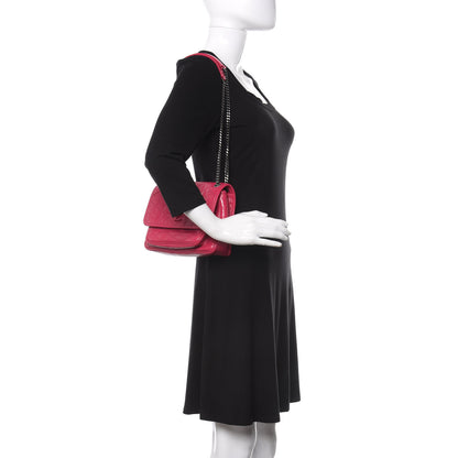 Saint Laurent Crinkled Calfskin Matelasse Monogram Baby Niki Chain Satchel Freesia 2 of 11