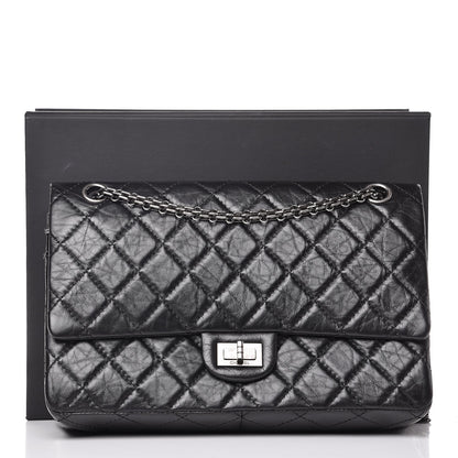 Chanel Aged Calfskin Quilted 2.55 Reissue 226 Flap Black 9 of 9