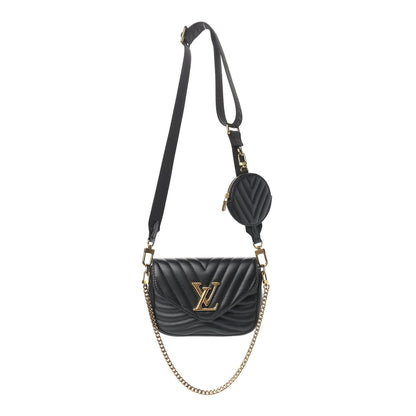Louis Vuitton Calfskin New Wave Multi Pochette Black 1 of 13