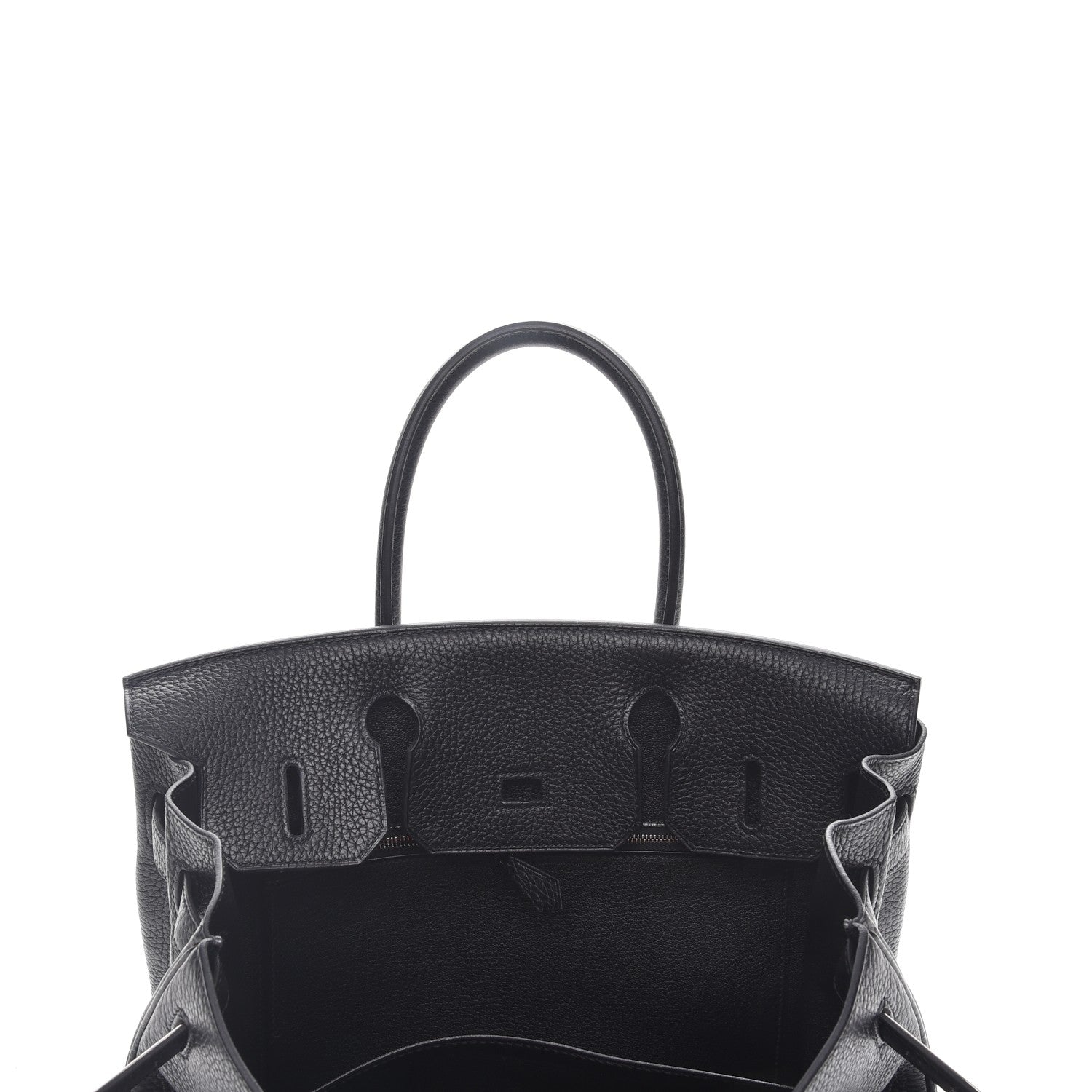 Hermes Taurillon Clemence Birkin 30 Black 7 of 28
