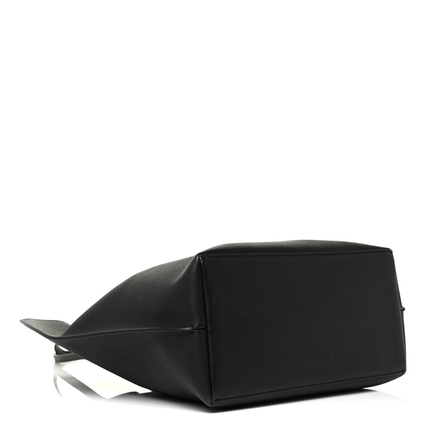 Calfskin Lockme Go Tote Black