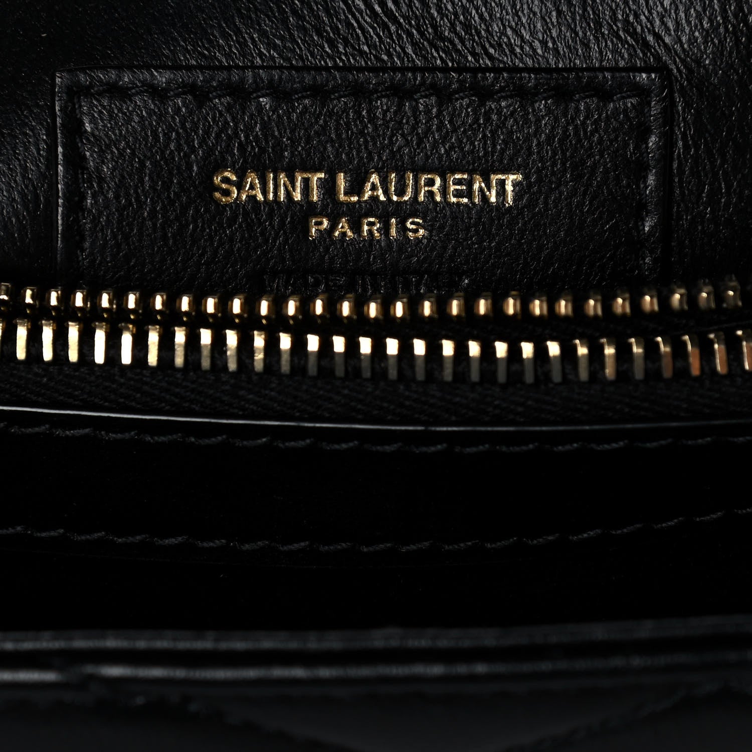 Saint Laurent Calfskin Y Quilted Monogram Small Loulou Chain Satchel Black 8 of 13