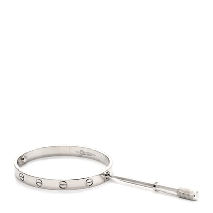 Cartier 18K White Gold LOVE Bracelet 16 3 of 6