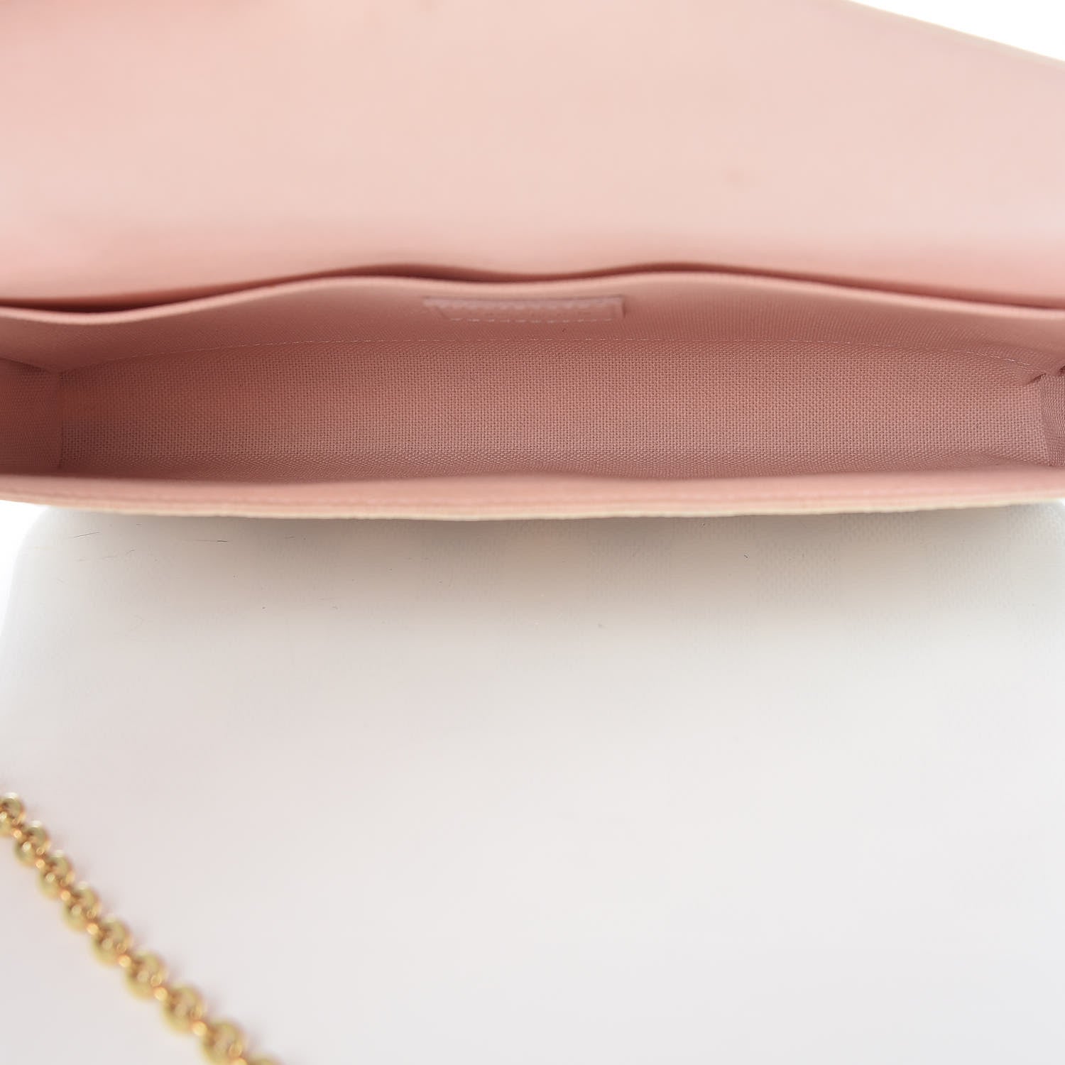 Louis Vuitton Damier Azur Pochette Felicie Chain Wallet Rose Ballerine 6 of 16