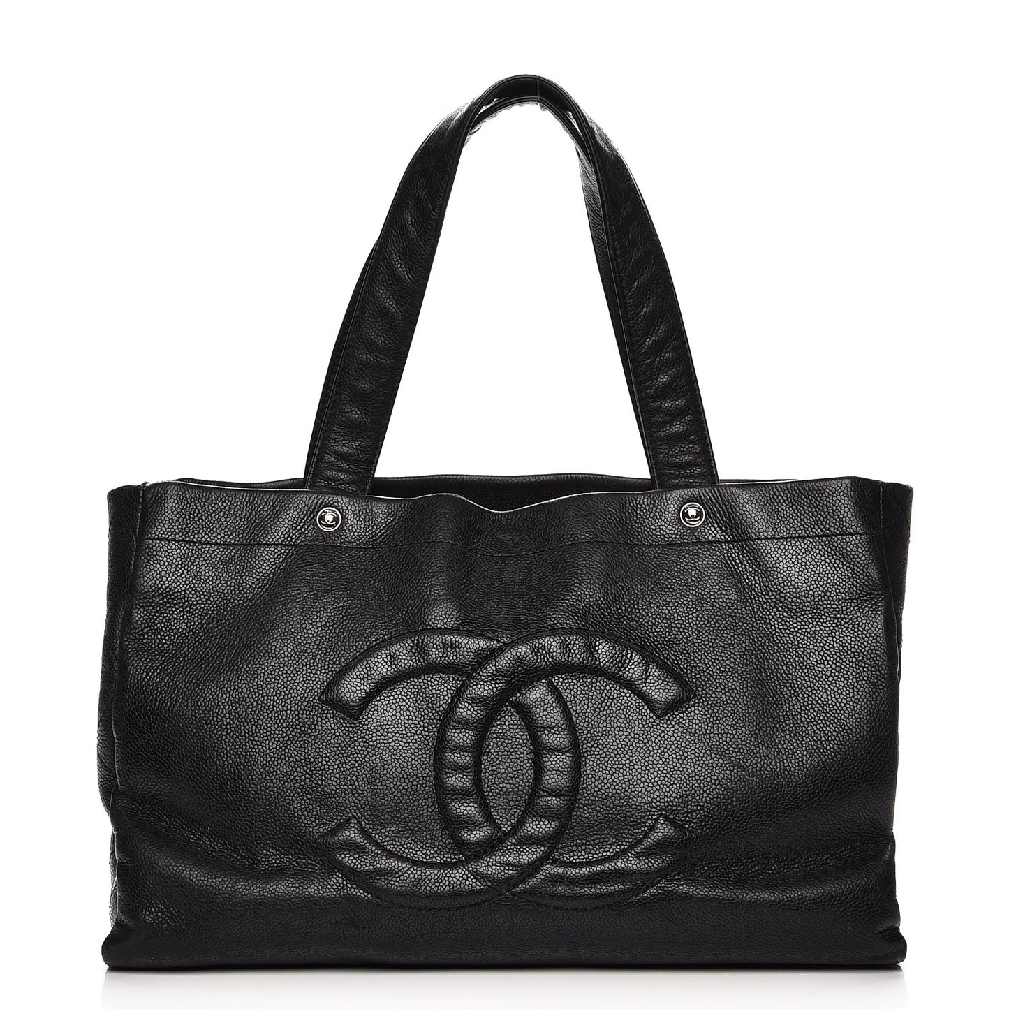 Caviar Executive Cerf Shopper Tote Black