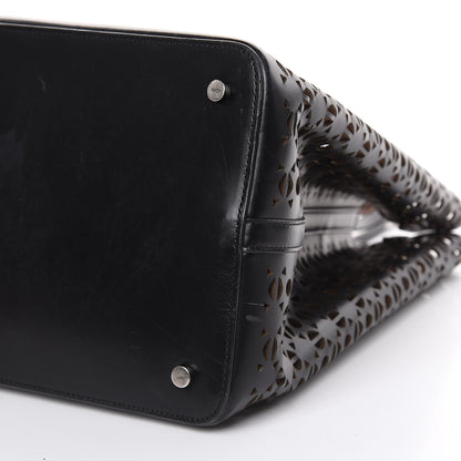 Alaia Calfskin Laser Cute Mina 32 Bag Black 9 of 14