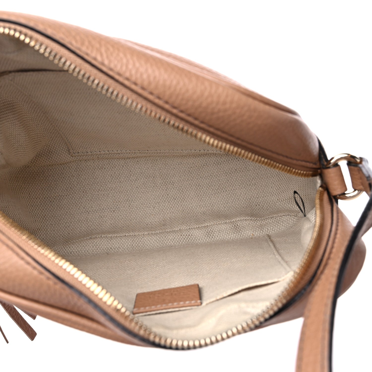 Gucci Pebbled Calfskin Small Soho Disco Bag Camelia 5 of 16