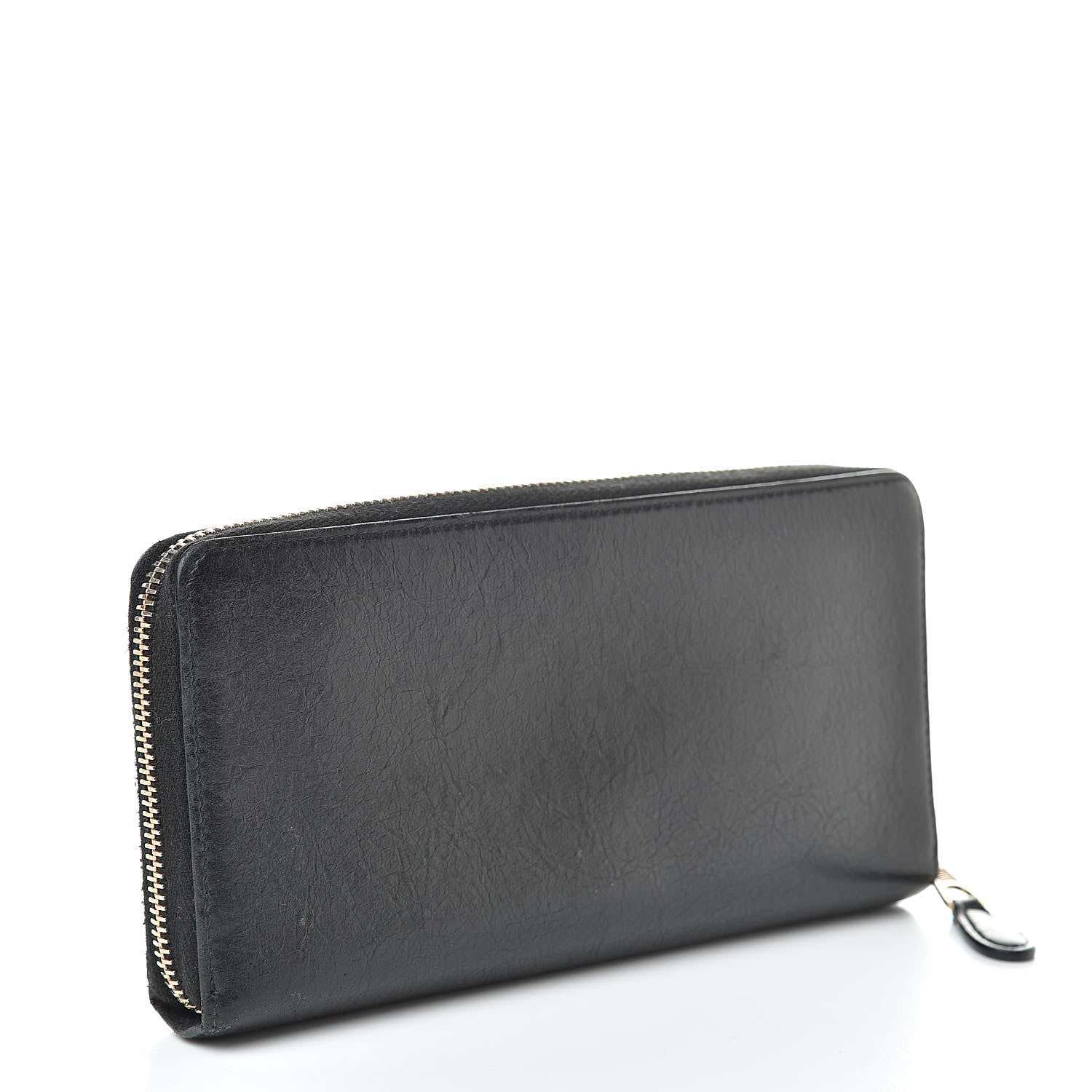 Balenciaga Agneau Giant 12 Rose Gold Hardware Continental Zip Around Wallet Black 3 of 16