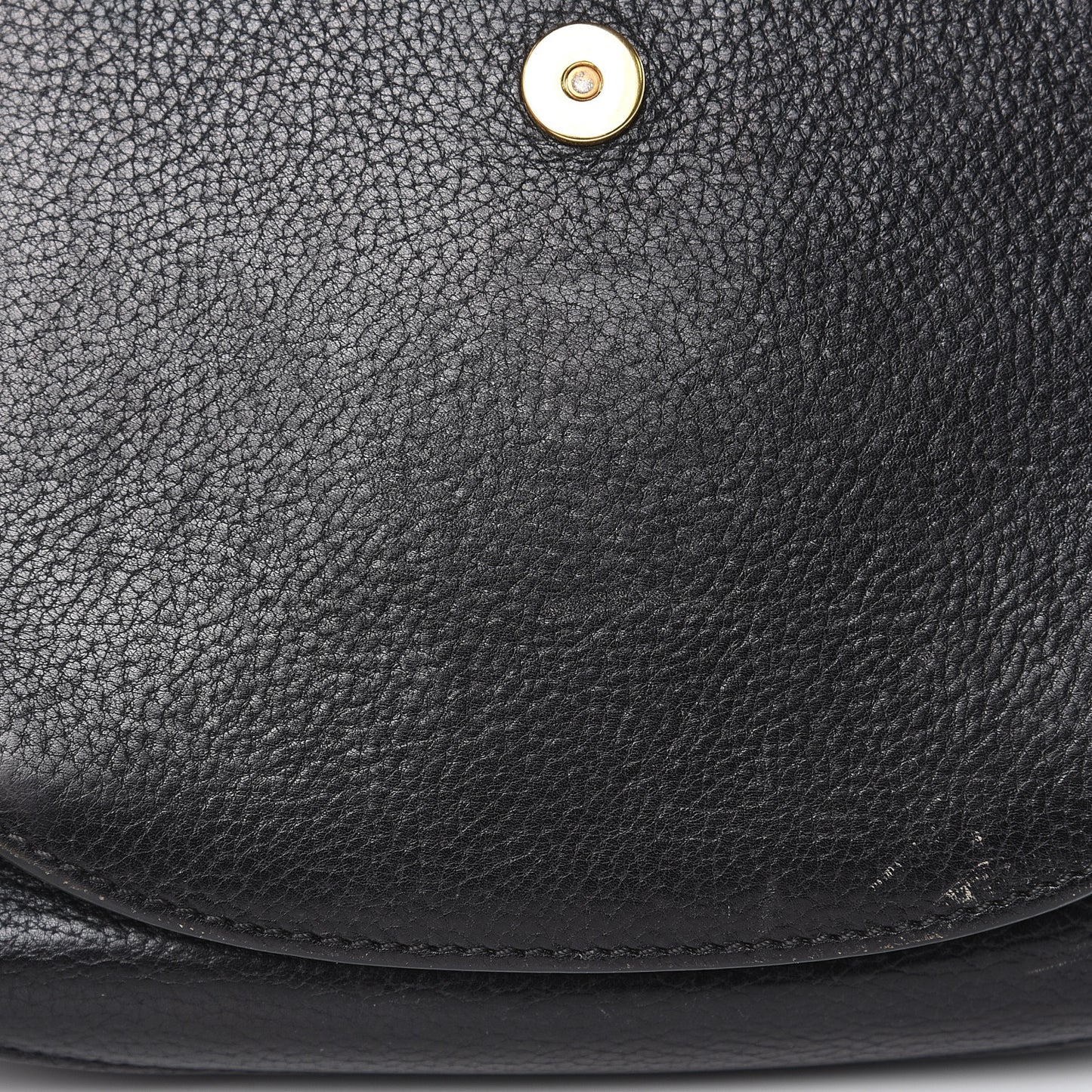 Grained Calfskin Small Hudson Tassel Shoulder Bag Black