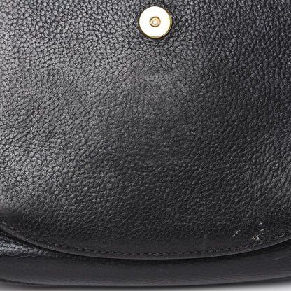 Chloe Grained Calfskin Small Hudson Tassel Shoulder Bag Black 12 of 19