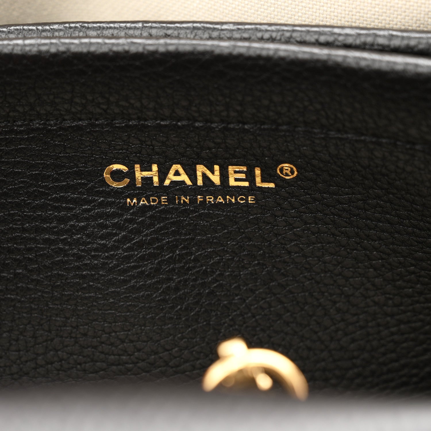 Chanel Grained Calfskin Stitched Urban Essentials Small Shopping Bag Black 6 of 10
