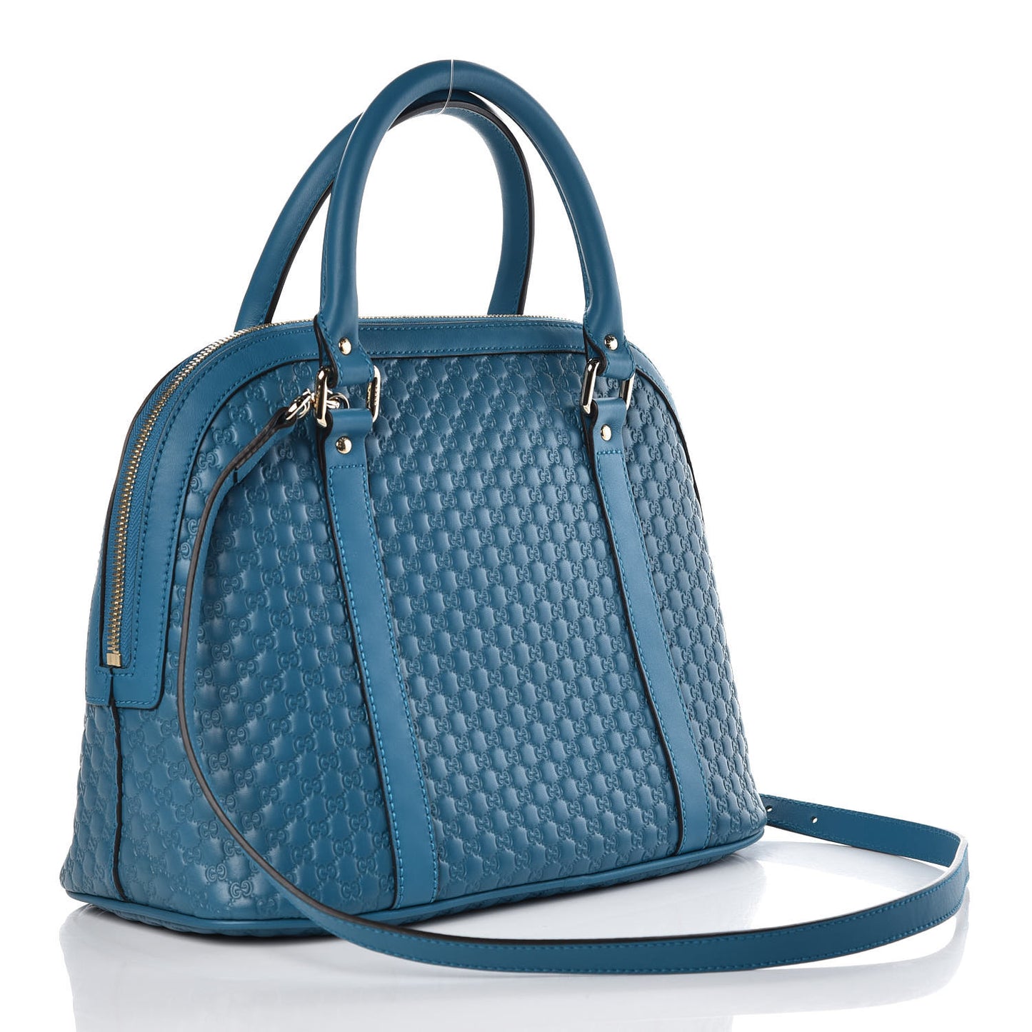 Microguccissima Medium Dome Bag Deep Cobalt