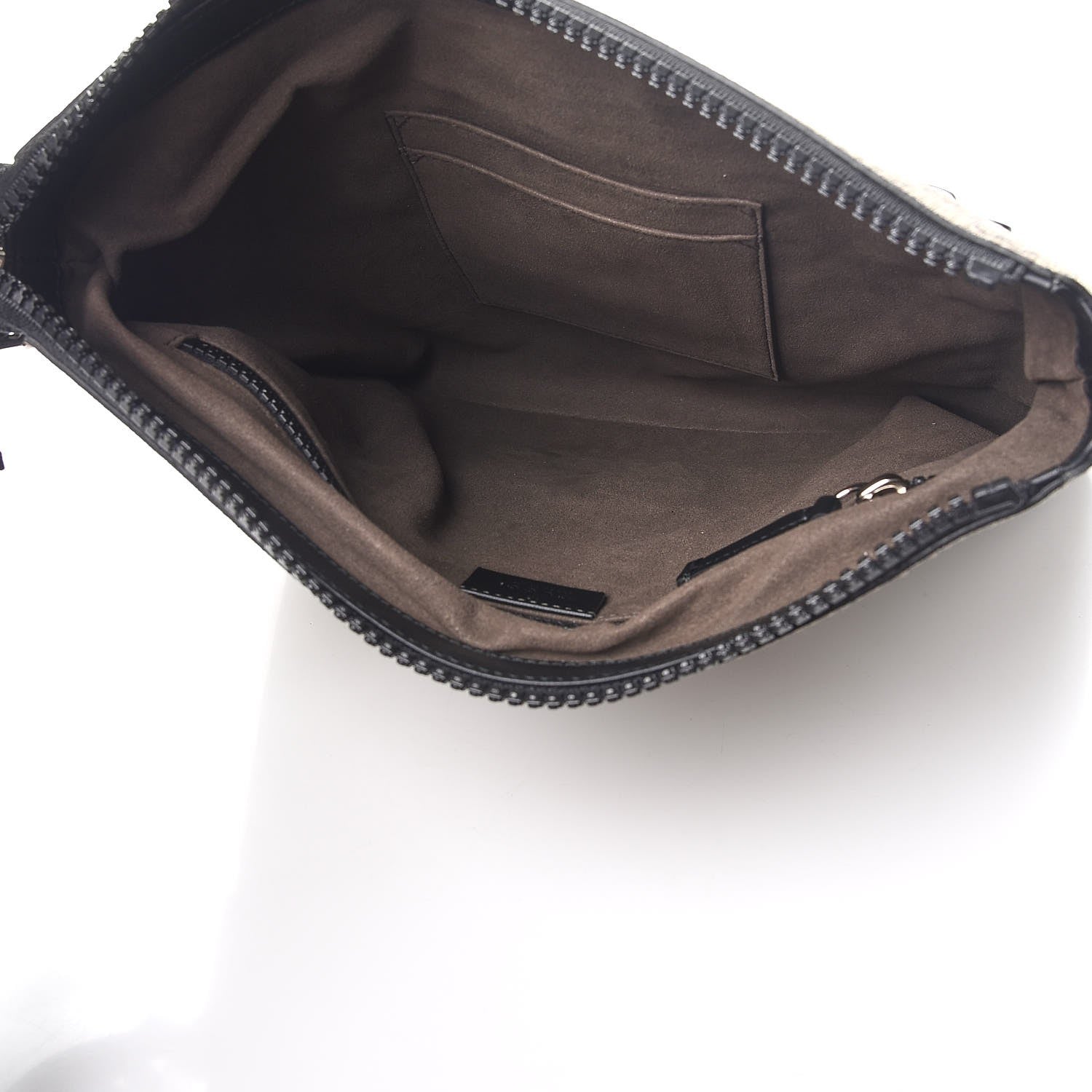 Gucci GG Supreme Monogram Flat Messenger Bag Black 5 of 7