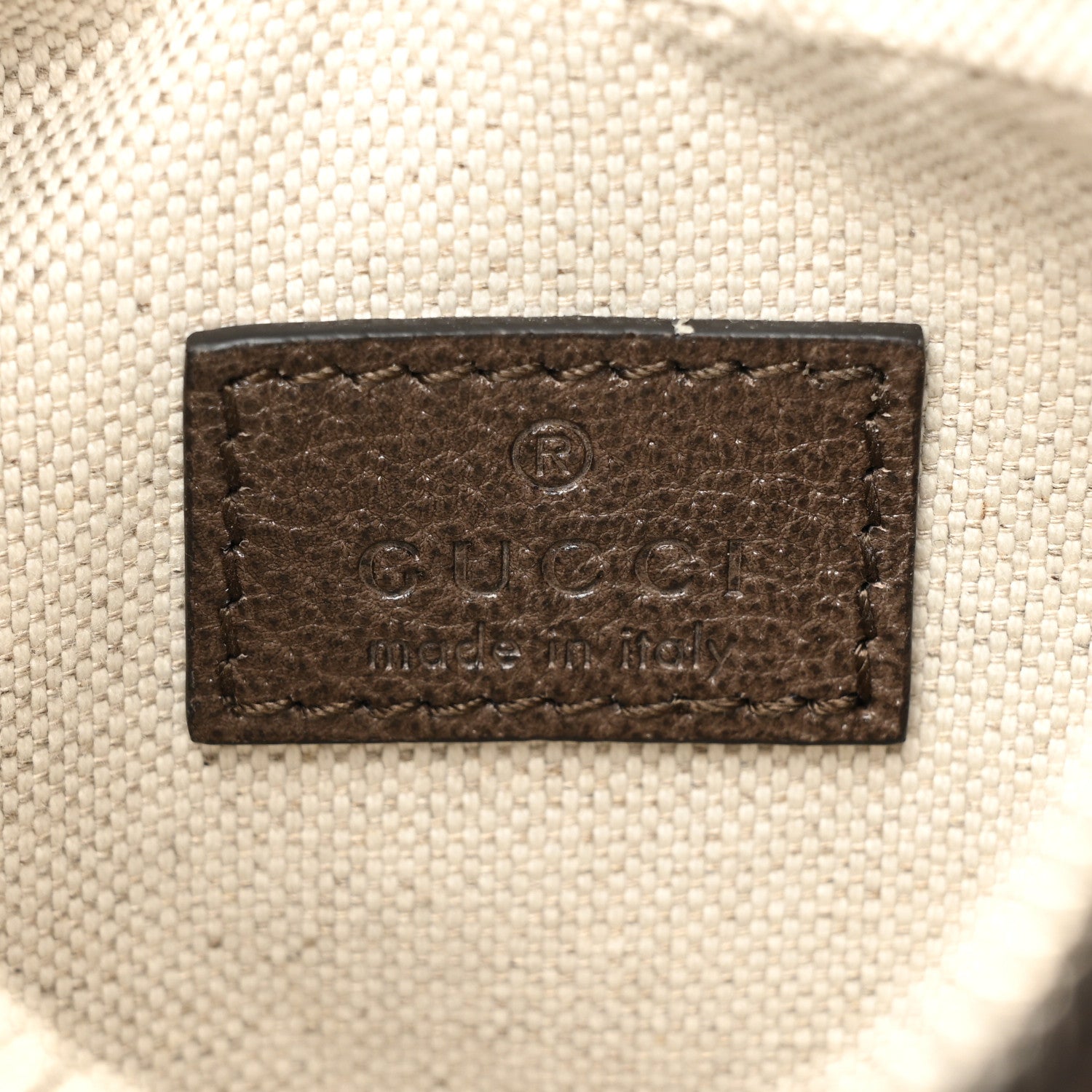 Gucci GG Supreme Monogram Textured Calfskin Web Small Attache Shoulder Bag Beige Ebony New Acero 6 of 9