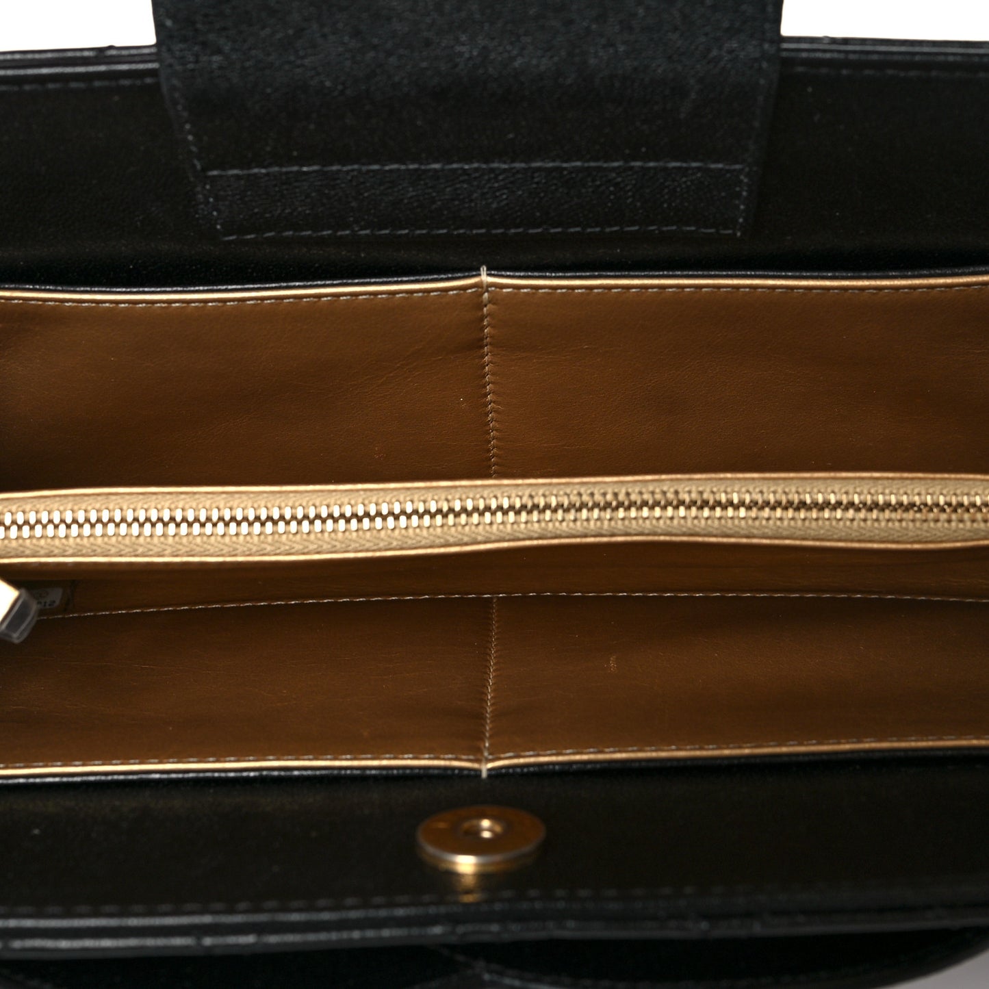 Lambskin Quilted Coco Midnight Clutch Black