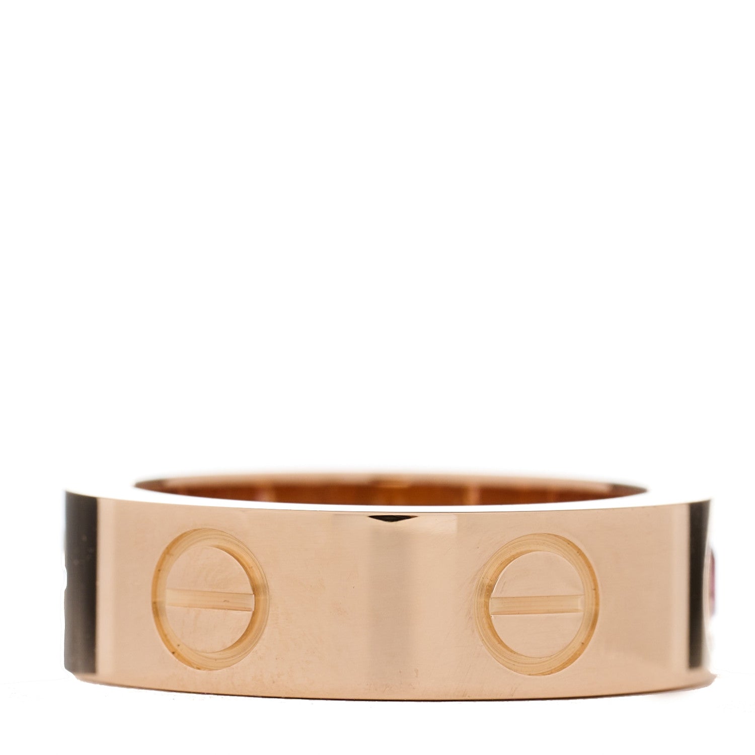 Cartier 18K Pink Gold Pink Sapphire 5.5mm LOVE Ring 49 5 3 of 4