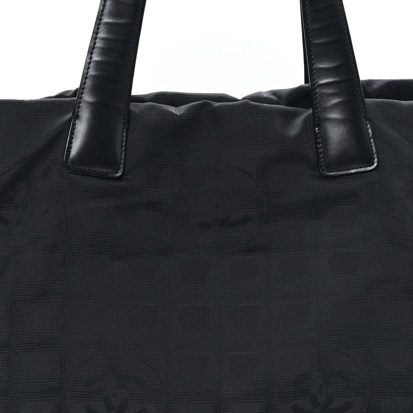 Nylon Medium Travel Tote Black