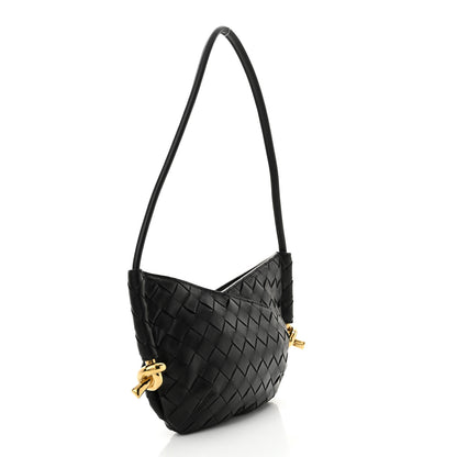 Bottega Veneta Nappa Intrecciato Mini Solstice Shoulder Bag Black 3 of 10