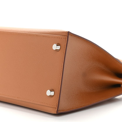 Hermes Epsom Verso Kelly Sellier 28 Gold Ambre 10 of 12