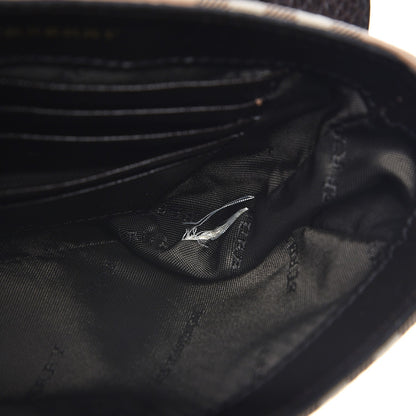 Burberry Haymarket Check Mini Tassel Crossbody Bag Chocolate 7 of 9