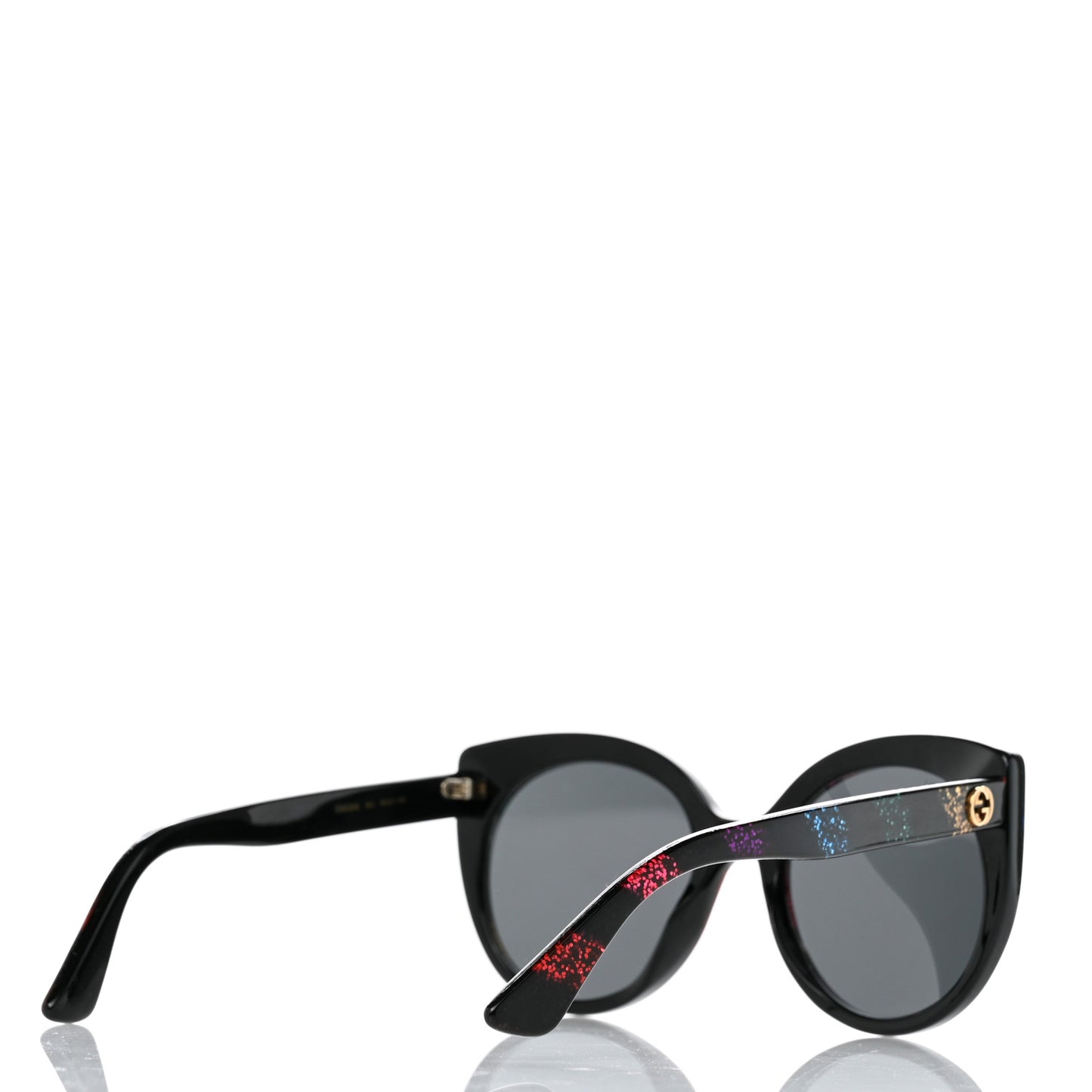 Glitter Acetate Cat Eye Sunglasses GG0325S Black