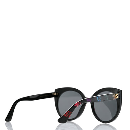 Gucci Glitter Acetate Cat Eye Sunglasses GG0325S Black 4 of 7