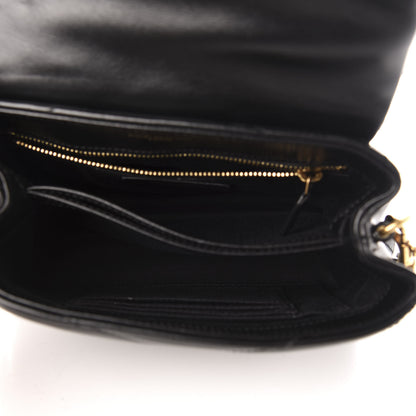 Saint Laurent Calfskin Y Quilted Monogram Toy Loulou Crossbody Bag Black 5 of 13