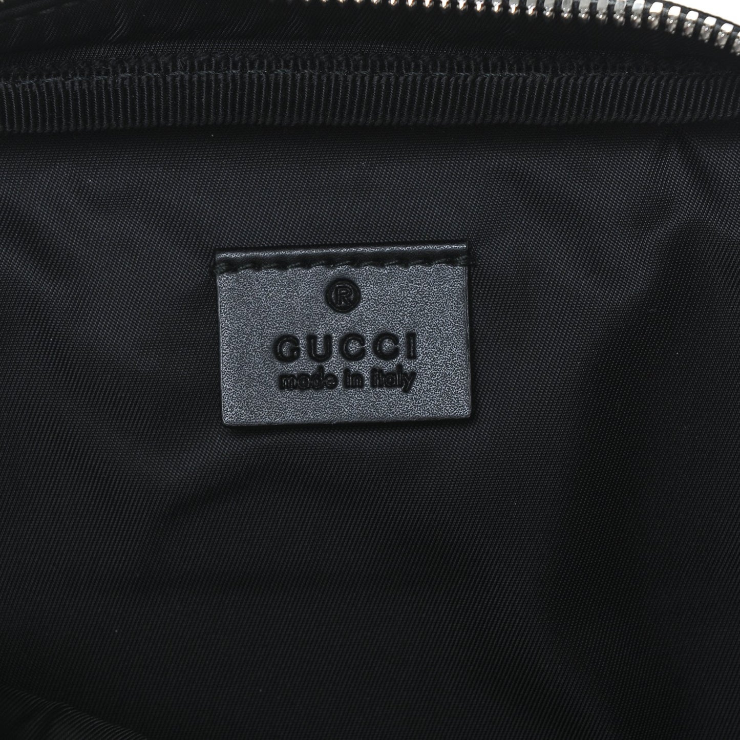 GG Supreme Monogram Web Belt Bag Black