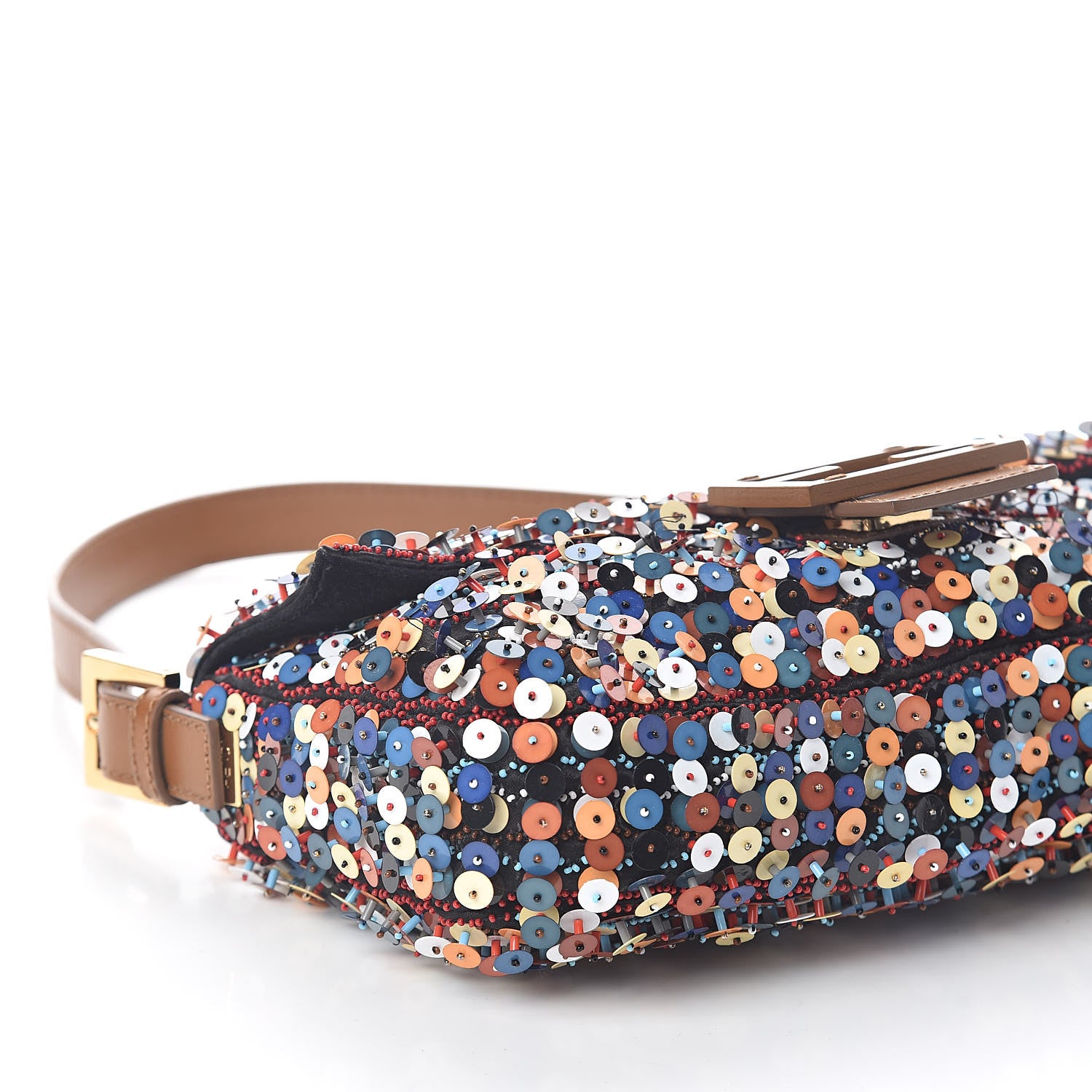 Fendi Sequin Embroidered Baguette Multicolor 8 of 12