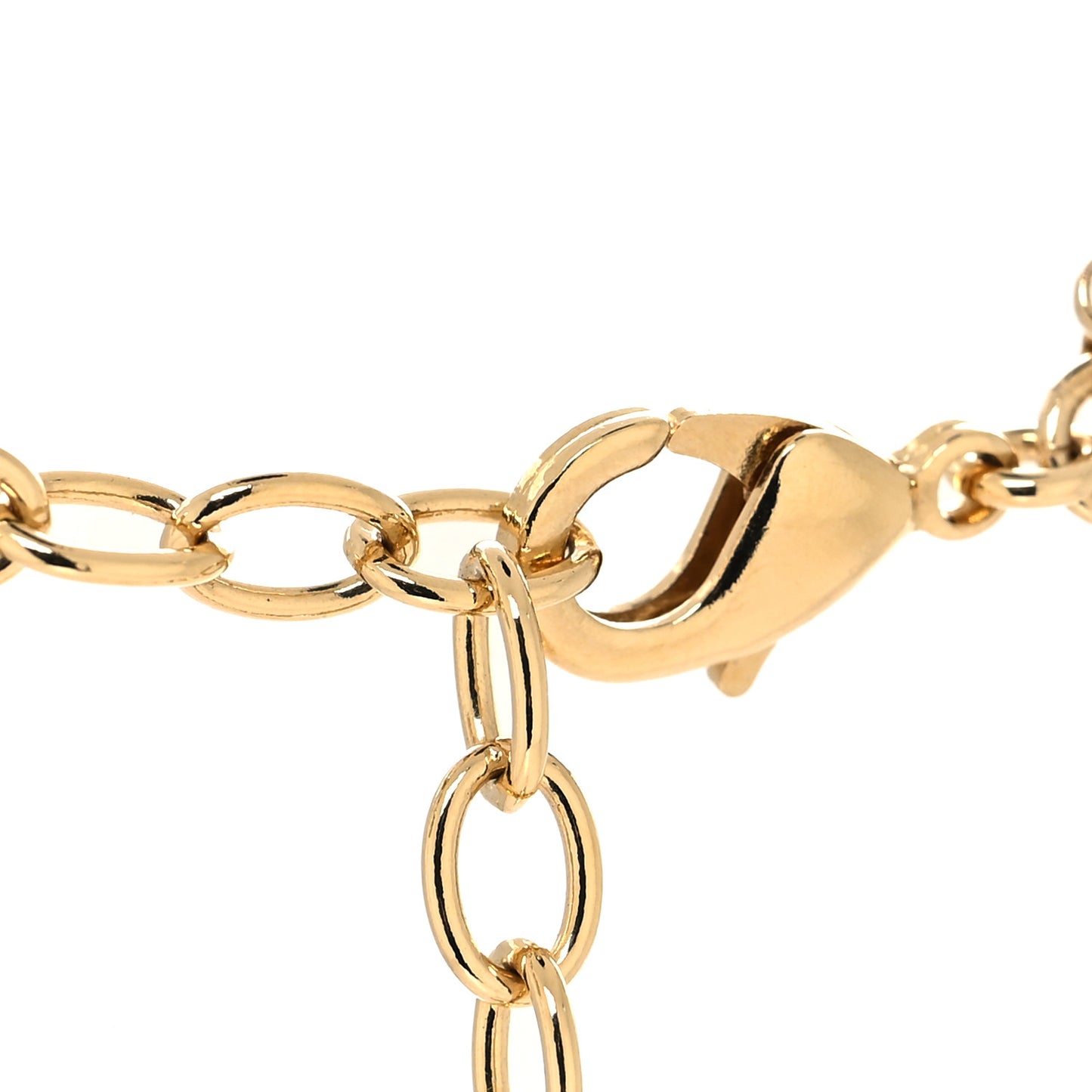 Crystal CC Heart Link Multi Strand Choker Necklace Gold