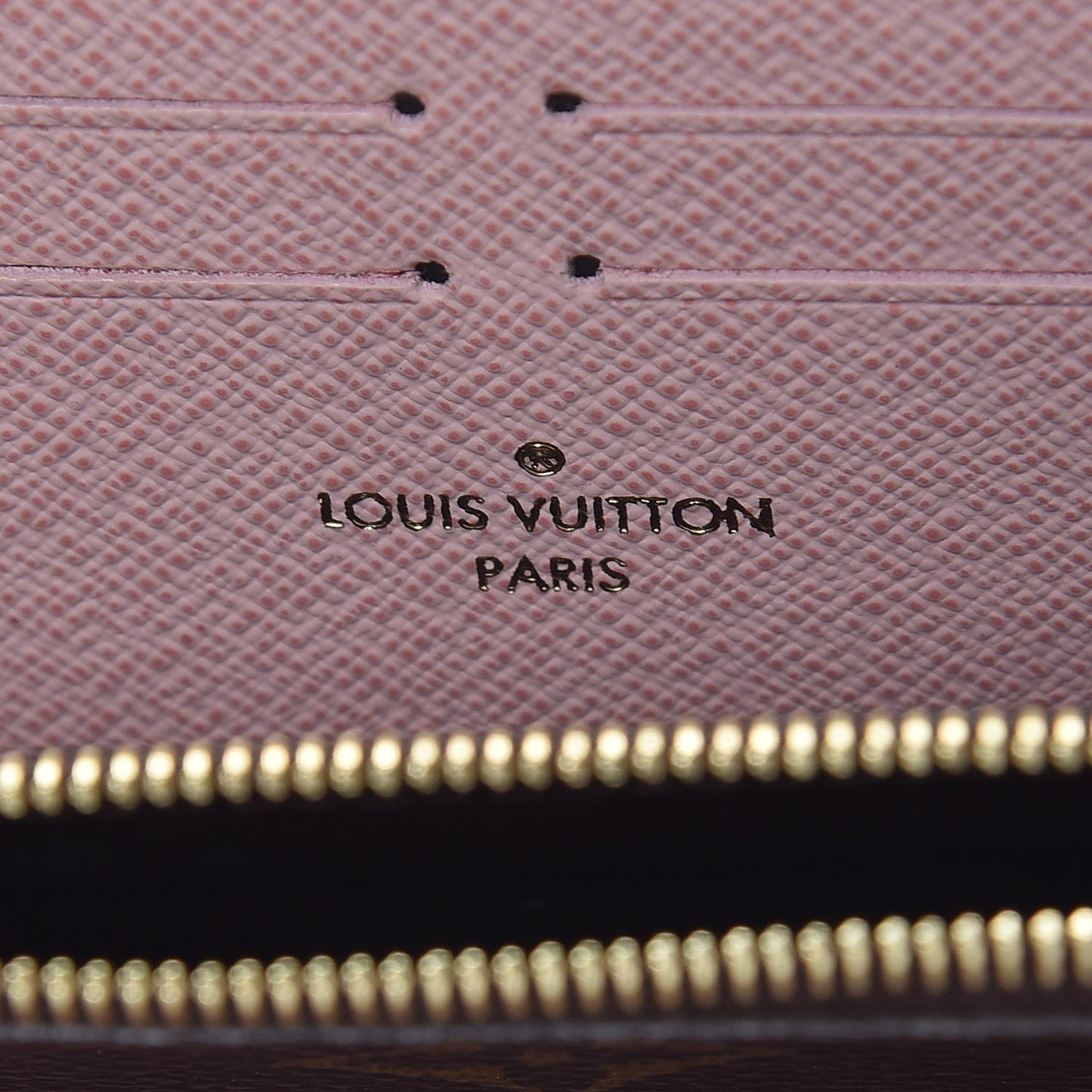 Monogram Clemence Wallet Rose Ballerine