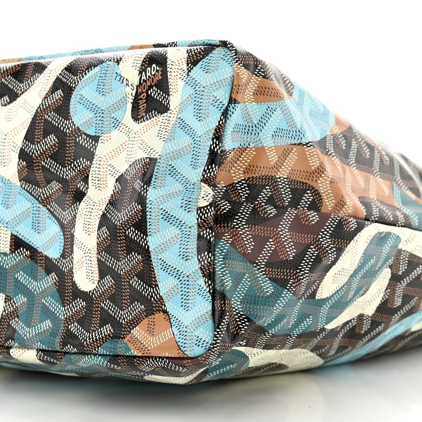 Goyardine Lettres Camouflage Saint Louis PM Black Blue