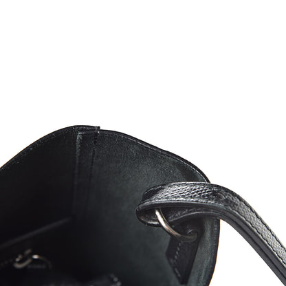 Celine Grained Calfskin Small Vertical Cabas Black 16 of 19