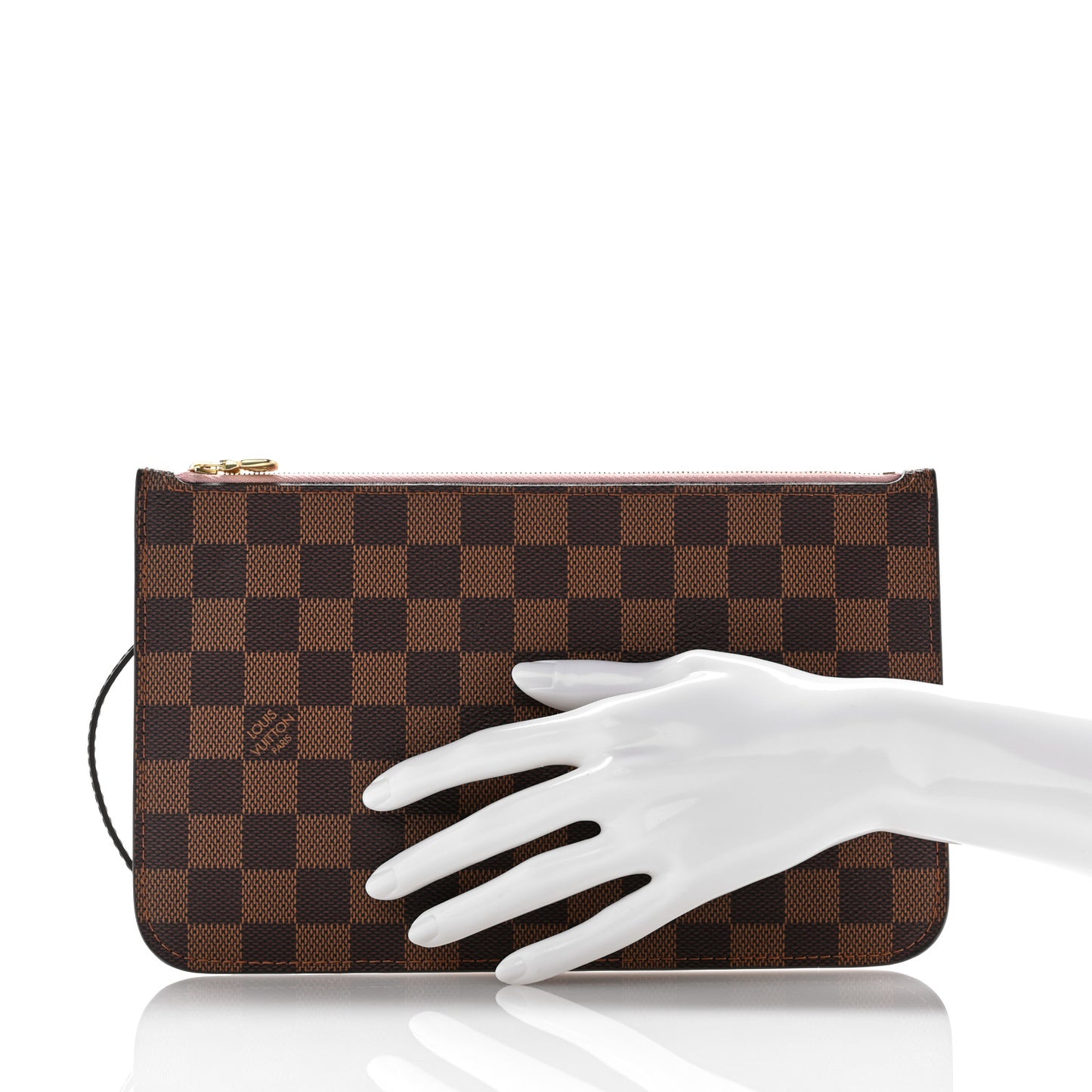 Damier Ebene Neverfull MM GM Pochette Rose Ballerine