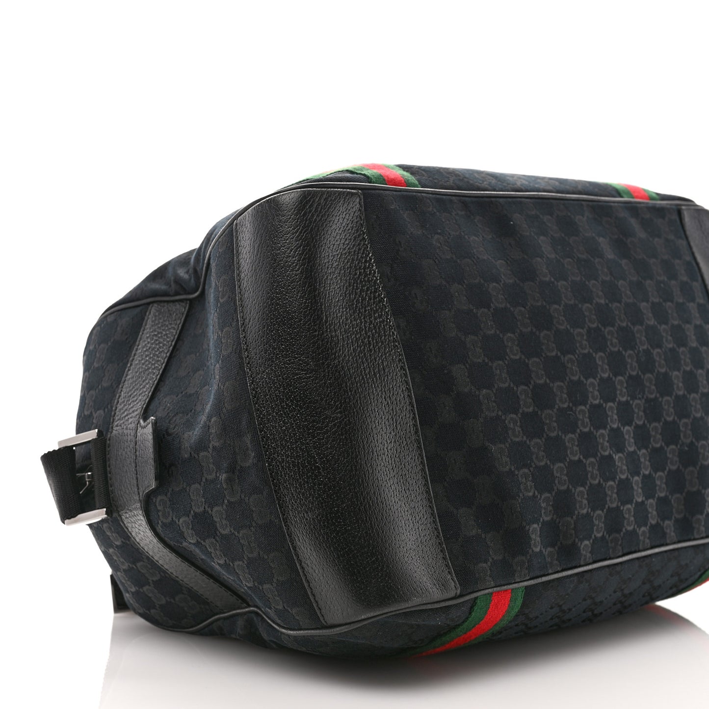 GG Monogram Web Duffle Bag  Black