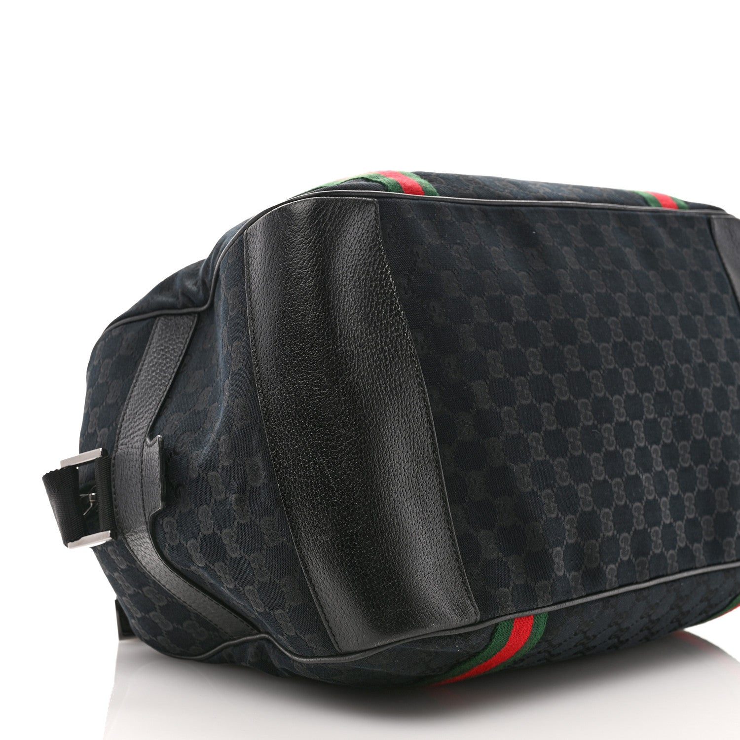 Gucci GG Monogram Web Duffle Bag  Black 8 of 11