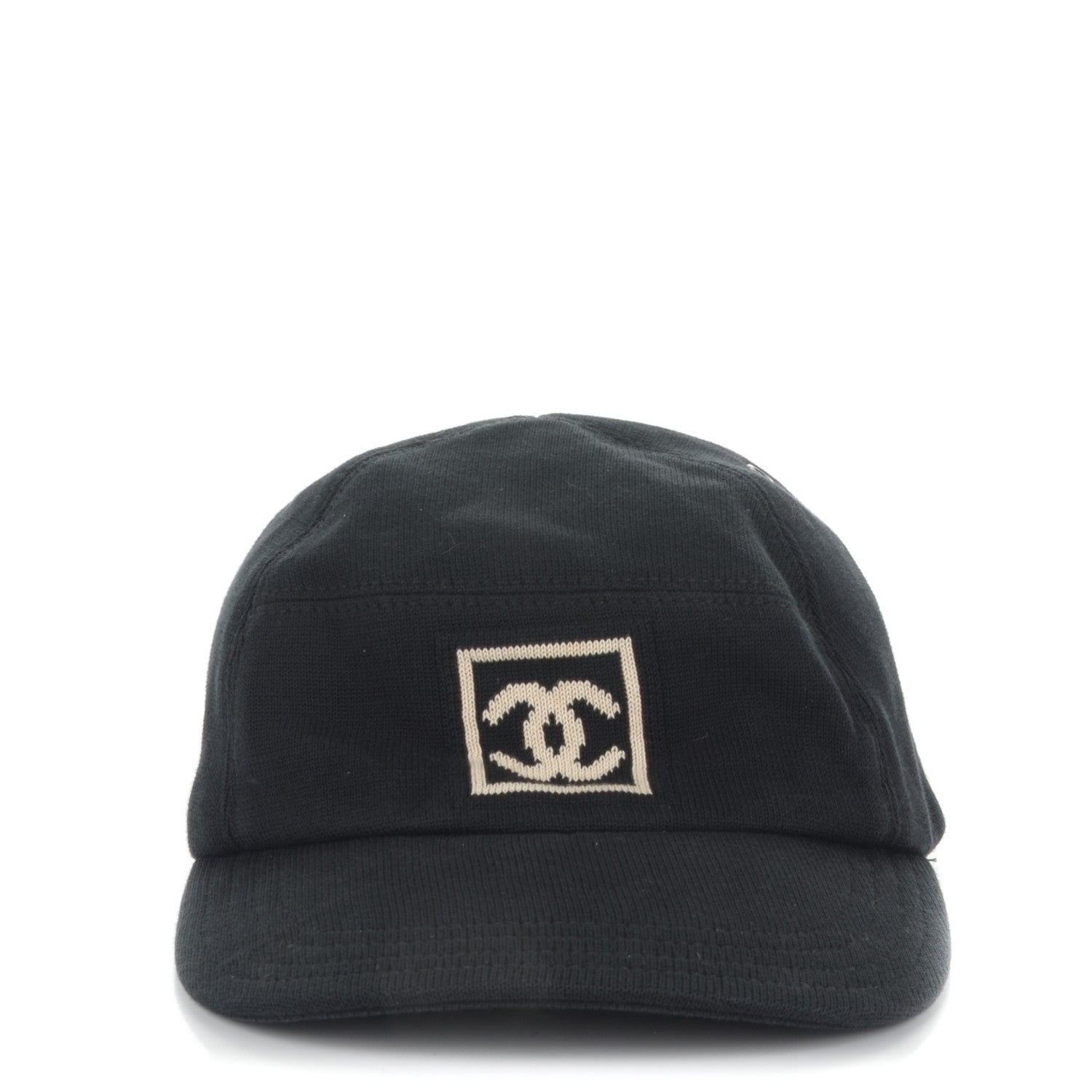 Chanel Cotton CC Cap Hat M Black 1 of 6