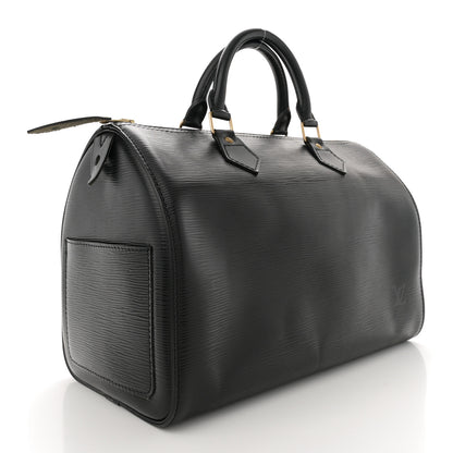 Louis Vuitton Epi Speedy 30 Black 3 of 12